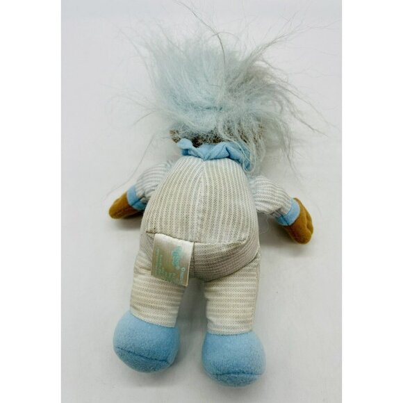 Russ Soft Body Easter Bunny Troll Ears Blue Stripes 9 inch Rabbit - Picture 3 of 6